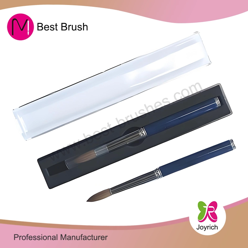 Blue Pure Kolinsky Acrylic Brush